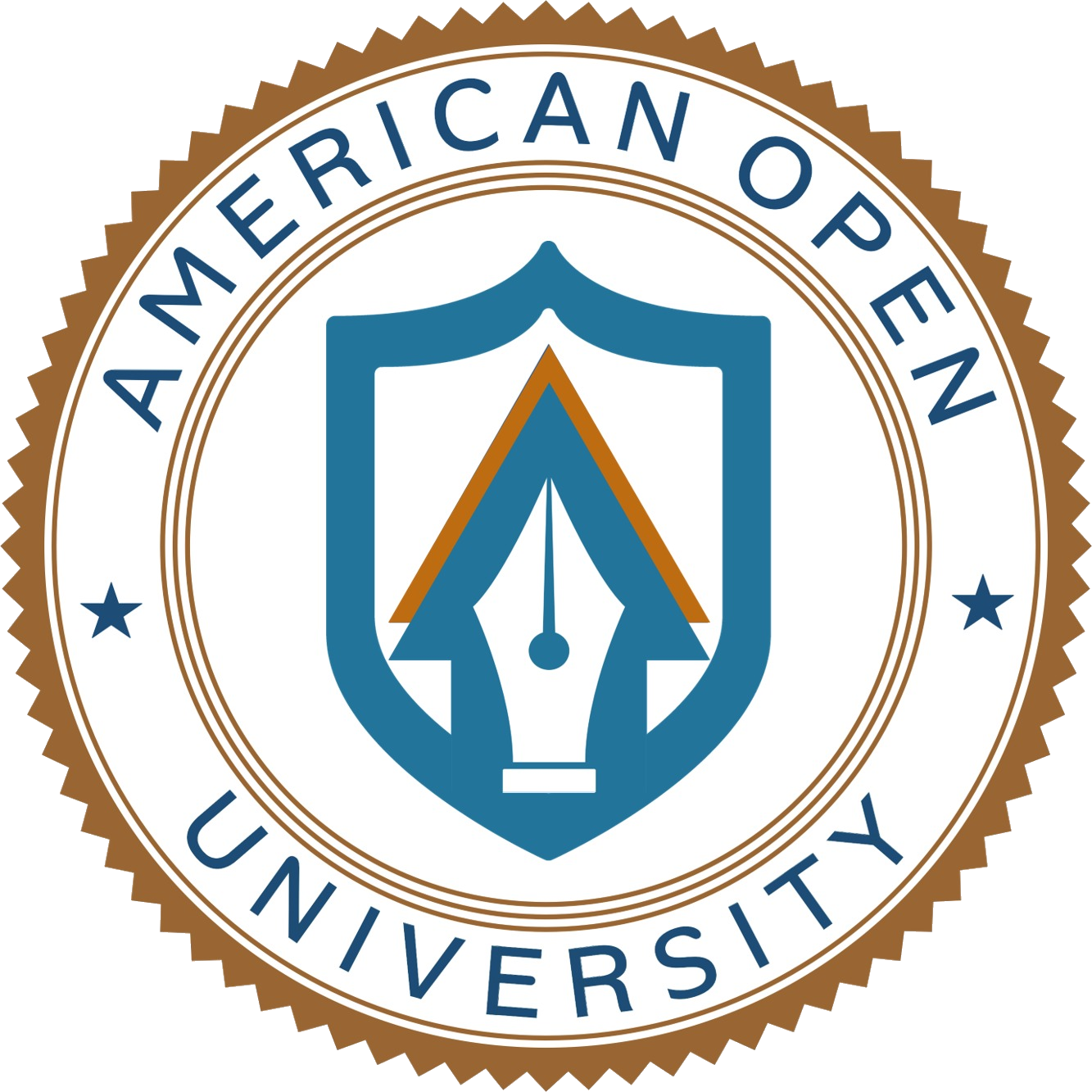 American Open University seal